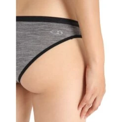 Icebreaker Slip Femme - Siren Bikini - Gritstone Heather/Black 9 Icebreaker Slip Femme - Siren Bikini - Gritstone Heather/Black -Icebreaker icebreaker womens siren bikini gritstone heather black 4 1554520