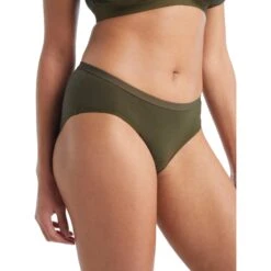 Icebreaker Slip Femme - Siren Hipkini - Loden 14 Icebreaker Slip Femme - Siren Hipkini - Loden -Icebreaker icebreaker womens siren hipkini loden 6 1148042