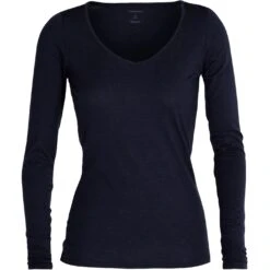 Icebreaker T-Shirt Manches Longues Femme - Siren Sweetheart - Midnight Navy 9 Icebreaker T-Shirt Manches Longues Femme - Siren Sweetheart - Midnight Navy -Icebreaker icebreaker womens siren sweetheart long sleeve shirt midnight navy 1 1038333