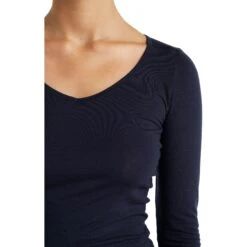 Icebreaker T-Shirt Manches Longues Femme - Siren Sweetheart - Midnight Navy 11 Icebreaker T-Shirt Manches Longues Femme - Siren Sweetheart - Midnight Navy -Icebreaker icebreaker womens siren sweetheart long sleeve shirt midnight navy 5 1038337