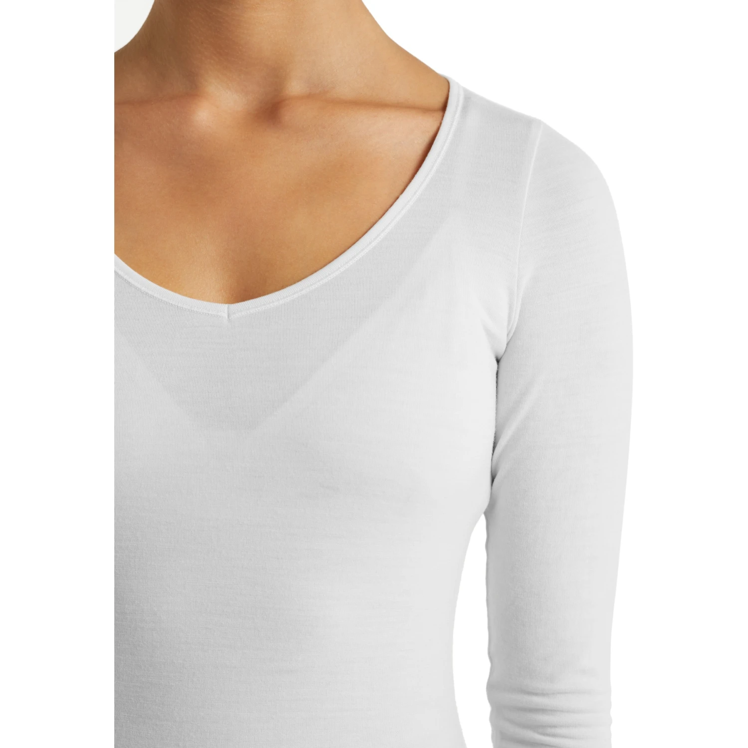 Icebreaker T-Shirt Manches Longues Femme - Siren Sweetheart - Snow 6 Icebreaker T-Shirt Manches Longues Femme - Siren Sweetheart - Snow – Image 6