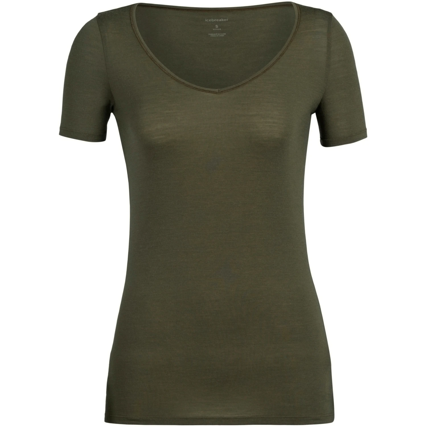 Icebreaker T-Shirt Femme - Siren Sweetheart - Loden 3 Icebreaker T-Shirt Femme - Siren Sweetheart - Loden – Image 3