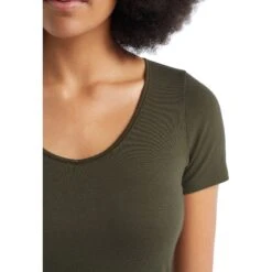 Icebreaker T-Shirt Femme - Siren Sweetheart - Loden 14 Icebreaker T-Shirt Femme - Siren Sweetheart - Loden -Icebreaker icebreaker womens siren sweetheart short sleeve shirt loden 7 1379441