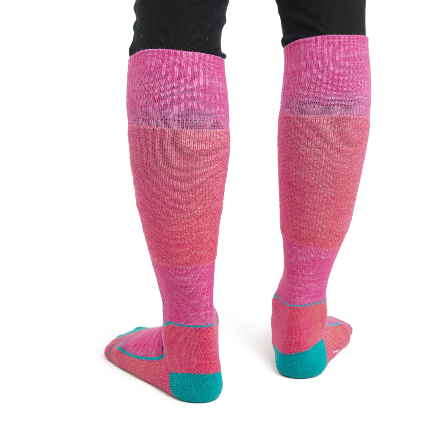 Icebreaker Chaussettes Femme - Ski+ Medium OTC - Tempo/Flux Green/Earth 3 Icebreaker Chaussettes Femme - Ski+ Medium OTC - Tempo/Flux Green/Earth – Image 3