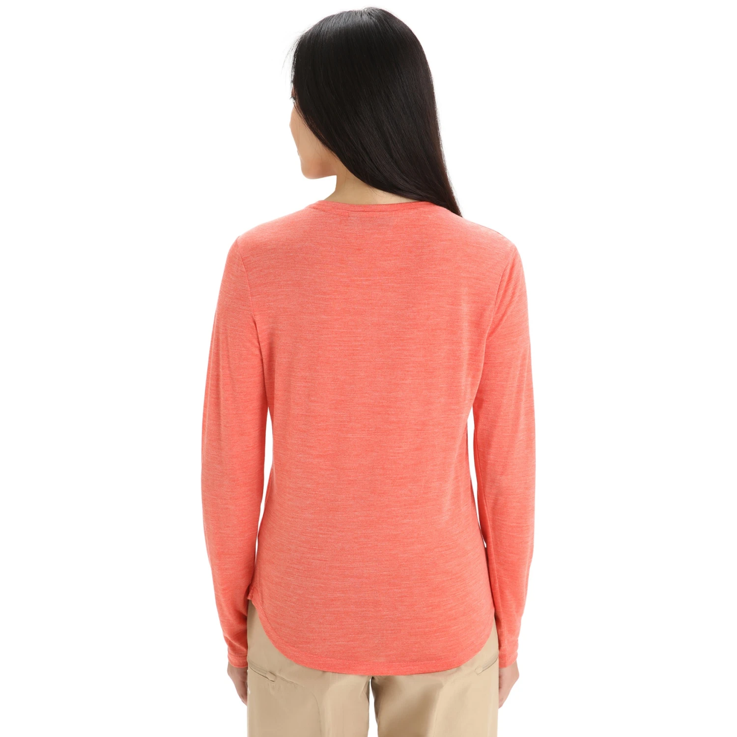 Icebreaker T-Shirt Manches Longues Femme - Sphere II - Vibrant Earth Hthr 2 Icebreaker T-Shirt Manches Longues Femme - Sphere II - Vibrant Earth Hthr – Image 2