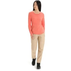 Icebreaker T-Shirt Manches Longues Femme - Sphere II - Vibrant Earth Hthr 11 Icebreaker T-Shirt Manches Longues Femme - Sphere II - Vibrant Earth Hthr -Icebreaker icebreaker womens sphere ii long sleeve tee vibrant earth hthr 5 1382084