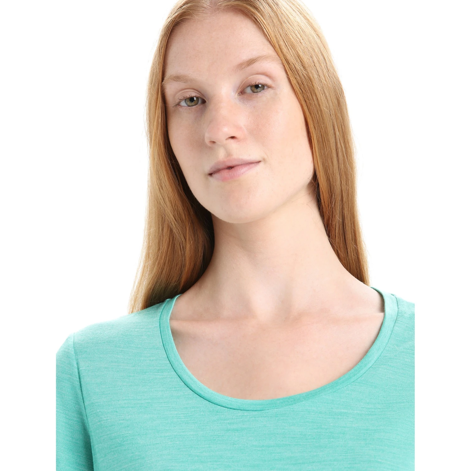Icebreaker T-Shirt Femme - Sphere II Scoop - Fresh Hthr 6 Icebreaker T-Shirt Femme - Sphere II Scoop - Fresh Hthr – Image 6