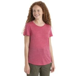 Icebreaker T-Shirt Femme - Sphere II - Electron Pink HTHR
