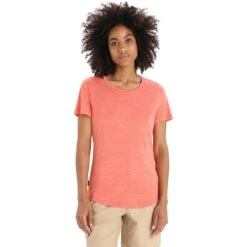 Icebreaker T-Shirt Femme - Sphere II - Vibrant Earth Hthr