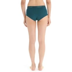 Icebreaker Slip Femme - Sprite Hot Pants - Green Glory -Icebreaker icebreaker womens sprite hot pants green glory 4 1382185
