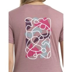 Icebreaker T-Shirt Femme - Tech Lite II Community - Crystal 11 Icebreaker T-Shirt Femme - Tech Lite II Community - Crystal -Icebreaker icebreaker womens tech lite ii community short sleeve tee crystal model 6 1499094