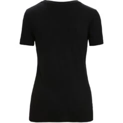 Icebreaker T-Shirt Femme - Tech Lite II Scoop Plume - Noir -Icebreaker icebreaker womens tech lite ii plume short sleeve scoop tee black 1 1430541