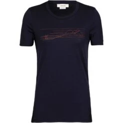 Icebreaker T-Shirt Femme - Tech Lite II Ski Stripes - Midnight Navy 9 Icebreaker T-Shirt Femme - Tech Lite II Ski Stripes - Midnight Navy -Icebreaker icebreaker womens tech lite ii ski stripes short sleeve tee midnight navy 1 1271250