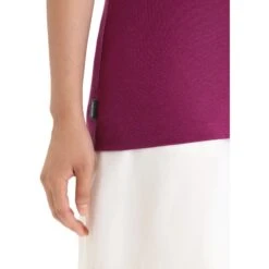 Icebreaker T-Shirt Femme - Tech Lite II Springtime Flowers - Go Berry -Icebreaker icebreaker womens tech lite ii springtime flowers short sleeve tee go berry 7 1384739