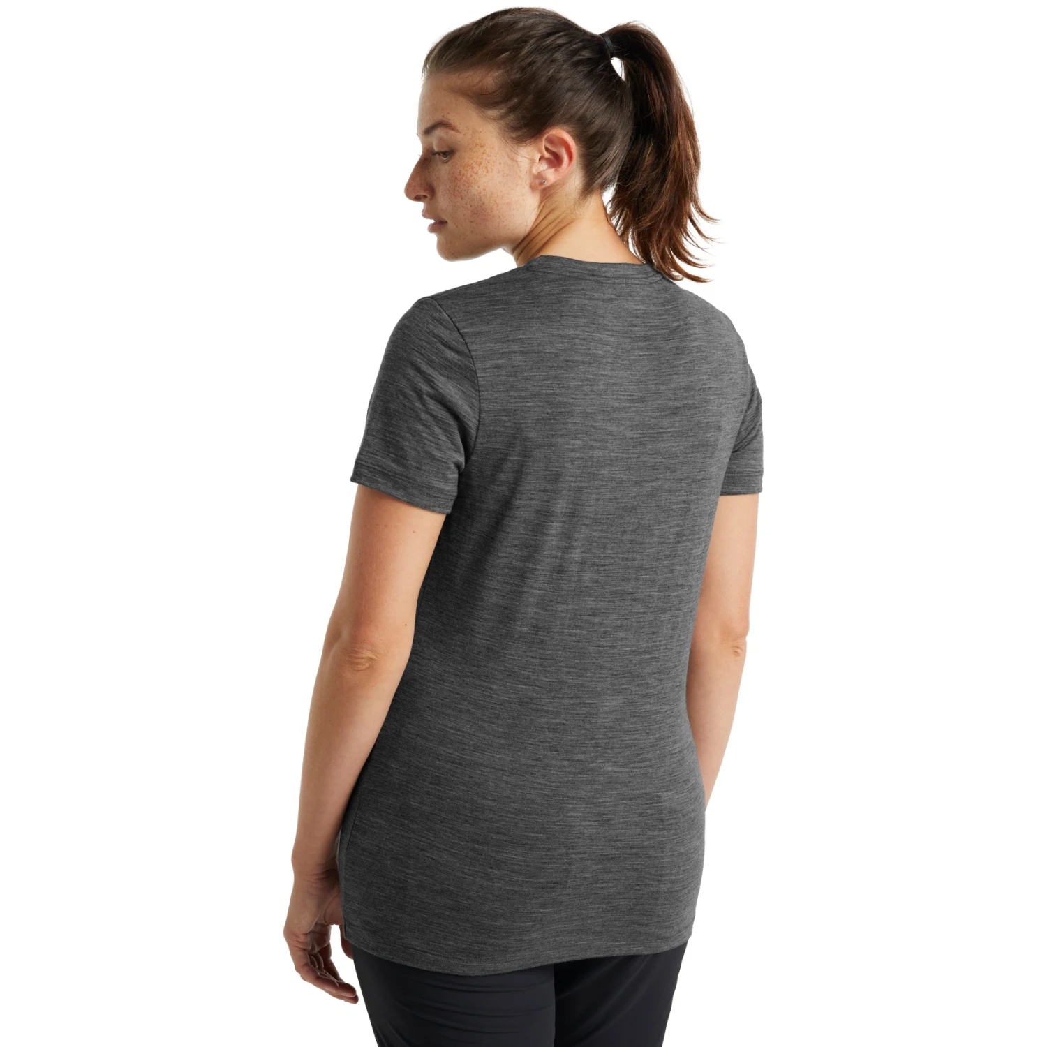 Icebreaker T-Shirt Femme - Tech Lite II - Gritstone Hthr 2 Icebreaker T-Shirt Femme - Tech Lite II - Gritstone Hthr – Image 2