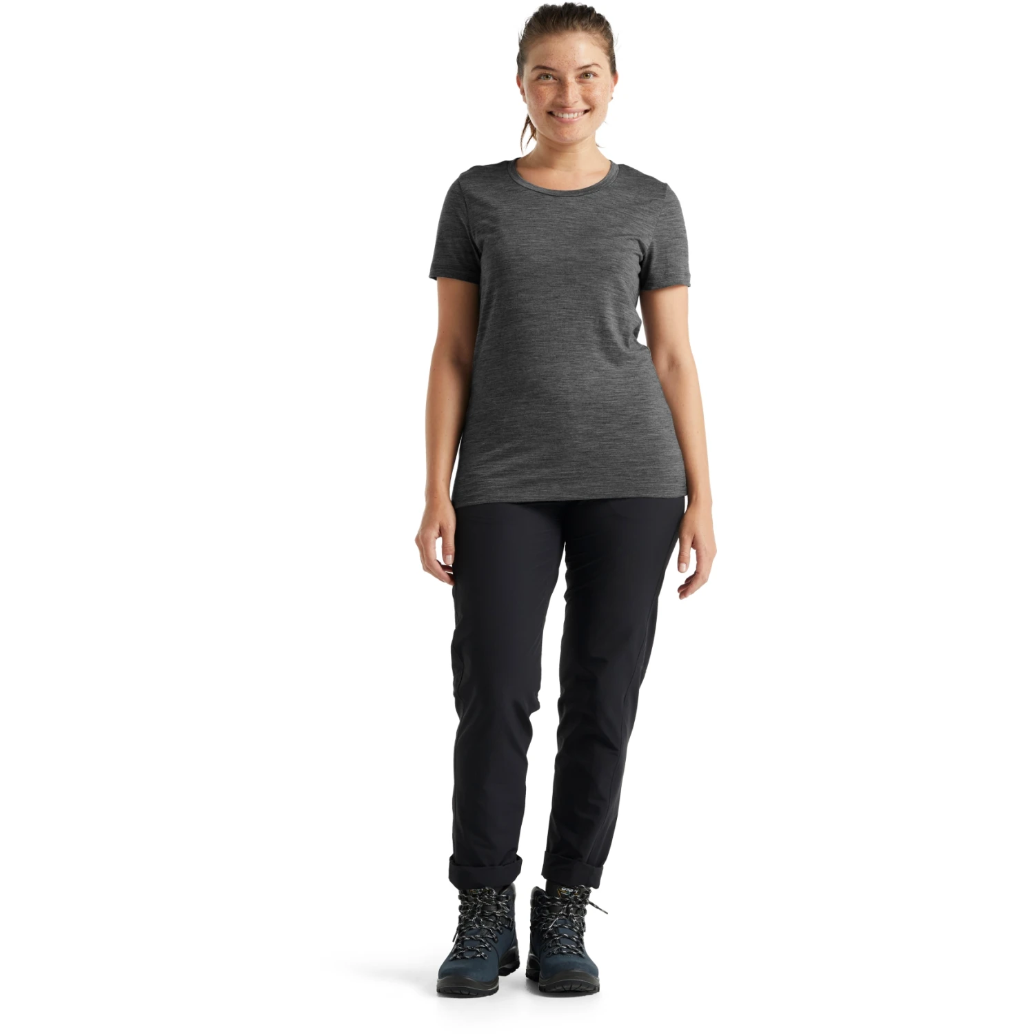 Icebreaker T-Shirt Femme - Tech Lite II - Gritstone Hthr 7 Icebreaker T-Shirt Femme - Tech Lite II - Gritstone Hthr – Image 7