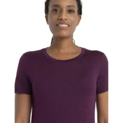 Icebreaker T-Shirt Femme - Tech Lite II - Nightshade -Icebreaker icebreaker womens tech lite ii t shirt nightshade model 4 1535852