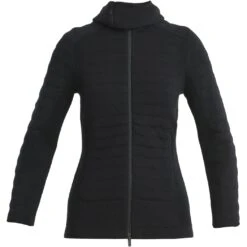Icebreaker Veste à Capuche Femme - ZoneKnit™ Explore - Noir 11 Icebreaker Veste à Capuche Femme - ZoneKnit™ Explore - Noir -Icebreaker icebreaker womens zoneknit explore long sleeve zip hoodie black 1 1488376