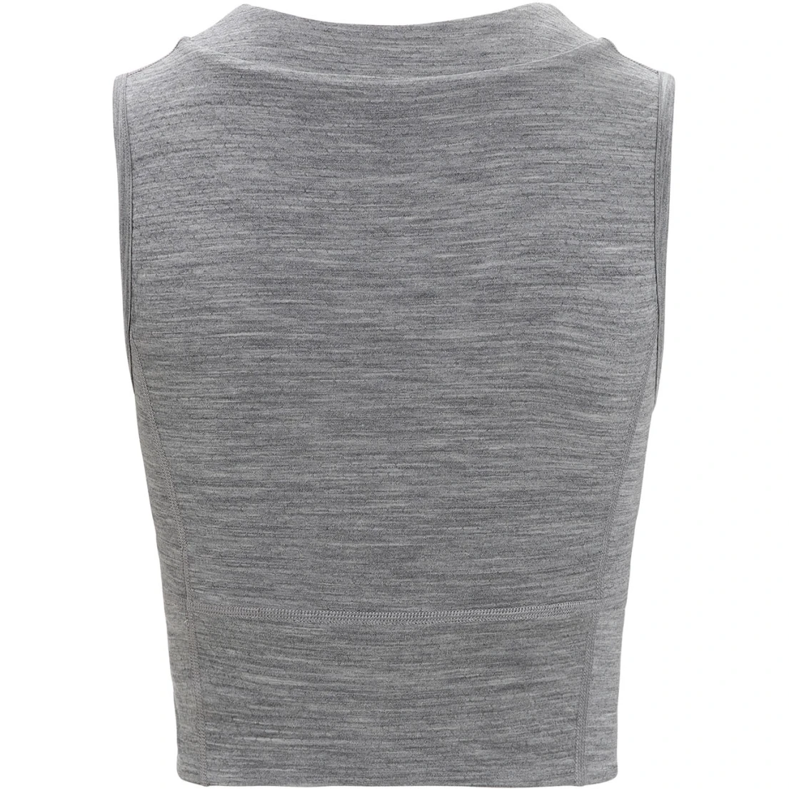 Icebreaker Débardeur Court Soutien-Gorge Intégré Femme - ZoneKnit™ GEODETIC - Metro Hthr/Black/AOP 4 Icebreaker Débardeur Court Soutien-Gorge Intégré Femme - ZoneKnit™ GEODETIC - Metro Hthr/Black/AOP – Image 4