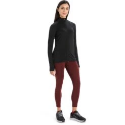 Icebreaker Veste Femme - ZoneKnit™ - Noir 21 Icebreaker Veste Femme - ZoneKnit™ - Noir -Icebreaker icebreaker womens zoneknit long sleeve zip black 11 1271384