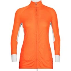 Icebreaker Veste Femme - ZoneKnit™ - Flash/Ether -Icebreaker icebreaker womens zoneknit long sleeve zip flash ether 1 1271385