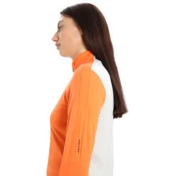 Icebreaker Veste Femme - ZoneKnit™ - Flash/Ether -Icebreaker icebreaker womens zoneknit long sleeve zip flash ether 5 1271389