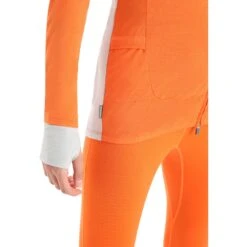 Icebreaker Veste Femme - ZoneKnit™ - Flash/Ether -Icebreaker icebreaker womens zoneknit long sleeve zip flash ether 7 1271391