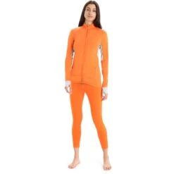 Icebreaker Veste Femme - ZoneKnit™ - Flash/Ether -Icebreaker icebreaker womens zoneknit long sleeve zip flash ether 8 1271392